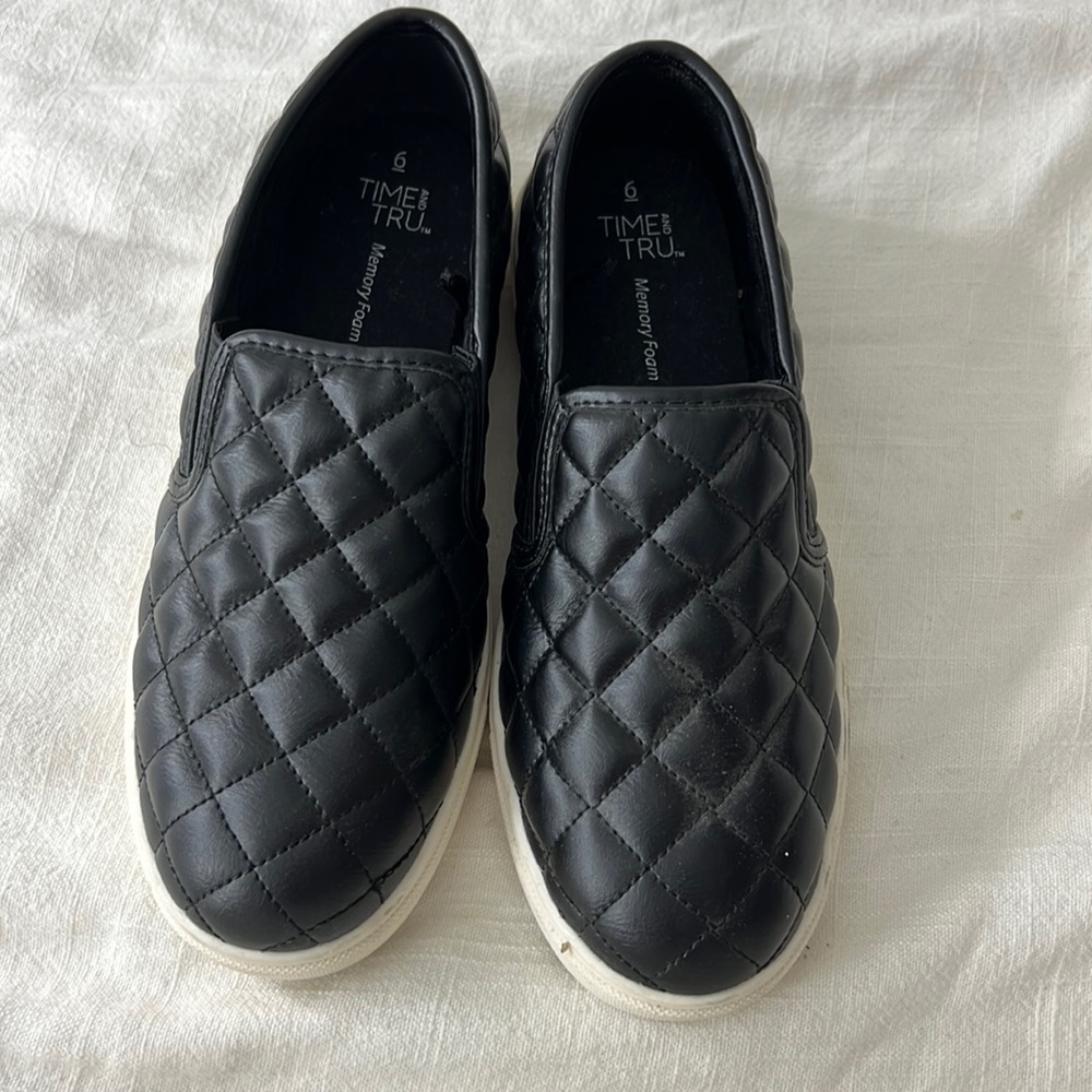Black slip ons